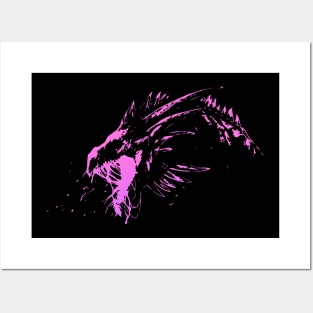 Wyvern - Pink Posters and Art
